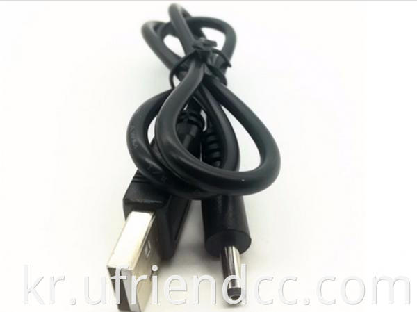 ODM OEM 1M 20AWG USB 2.0 남성 ~ 3.5mm DC 커넥터 플러그 전원 코드 케이블 5V 9V 12V 충전 배럴 잭 전원 케이블 블랙